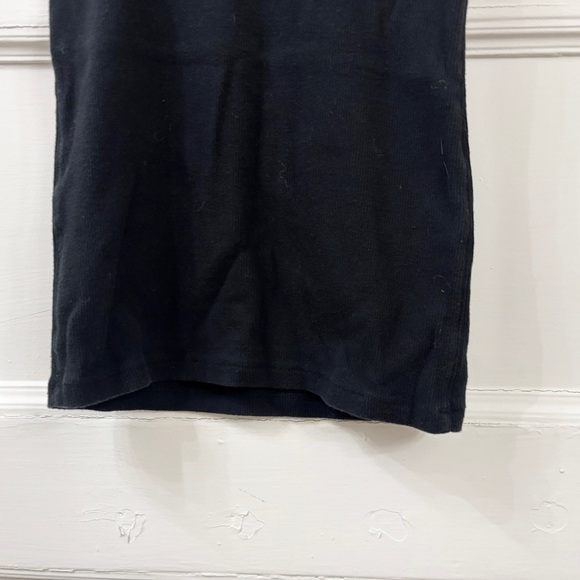 Abercrombie & Fitch Black Ribbed Basic Square Neck Tank Top - Sz Small - Picture 5 of 11